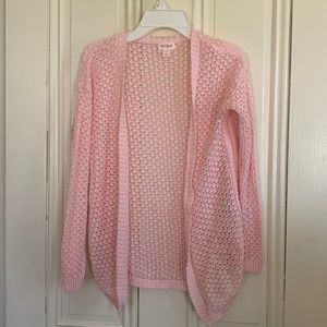 Cat & Jack pink cardigan. Girls size L (10-12).